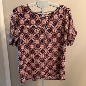 Pink Owl Black and Pink Geometric Women's Top